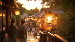 お盆休暇の画像